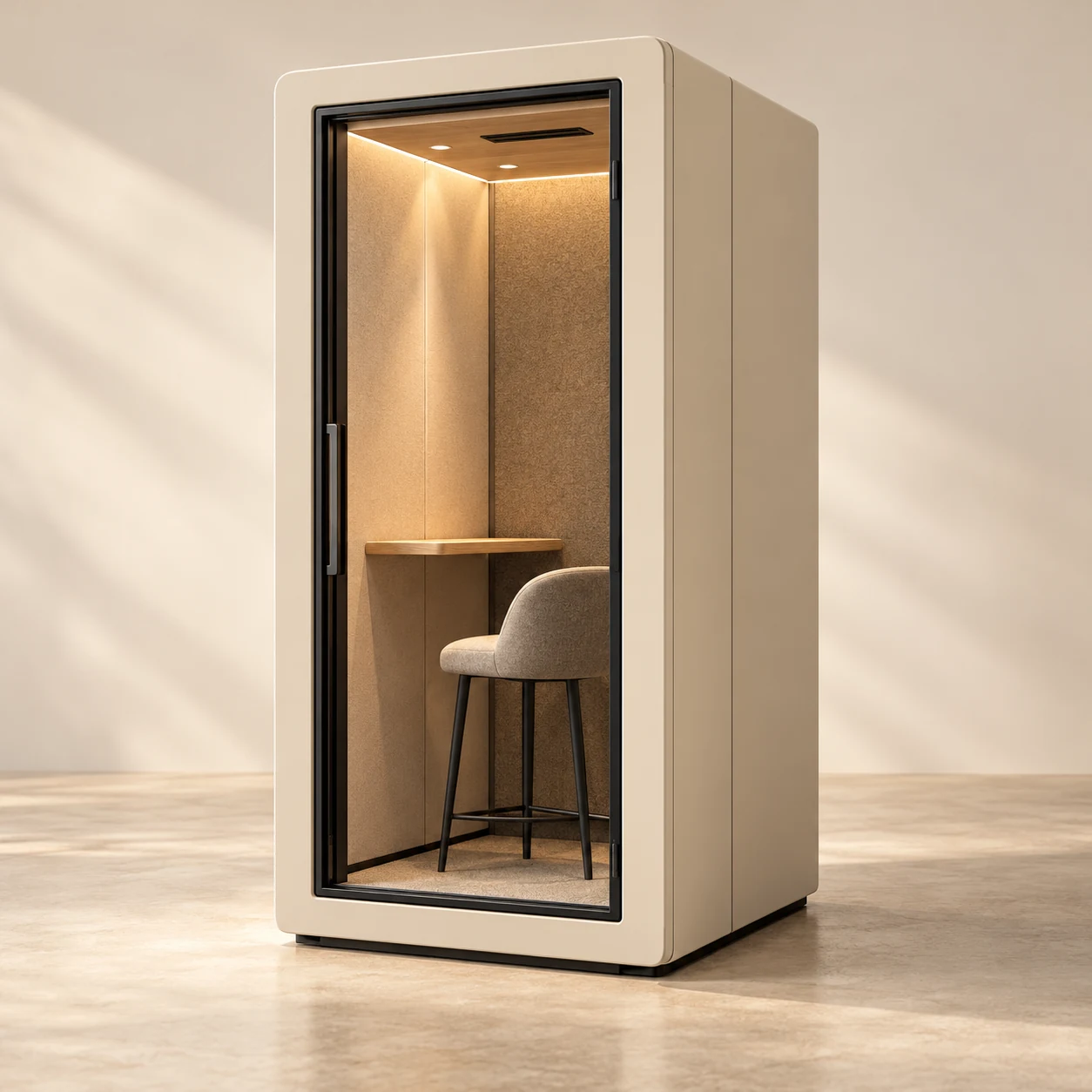 Concepto de cabina de oficina Solo